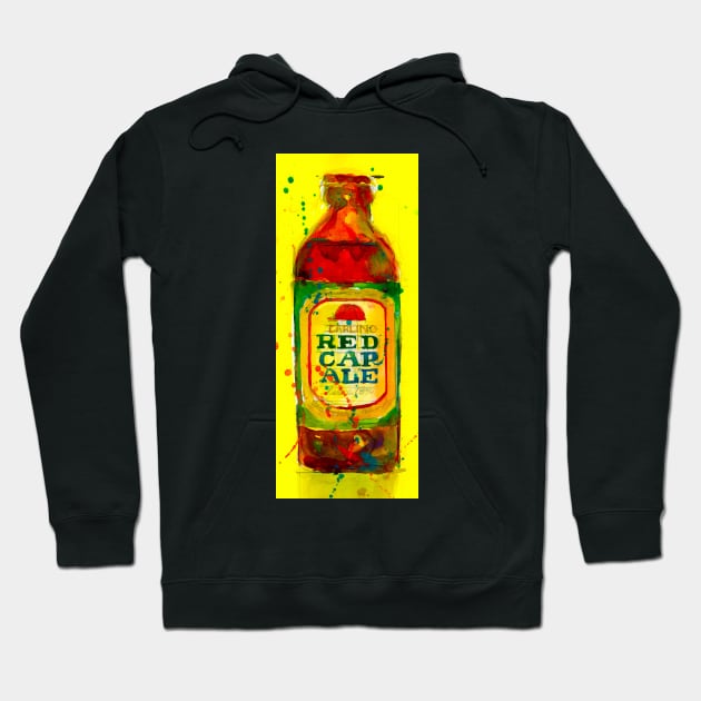 Red Cap Ale - Vintage Bottle Hoodie by dfrdesign